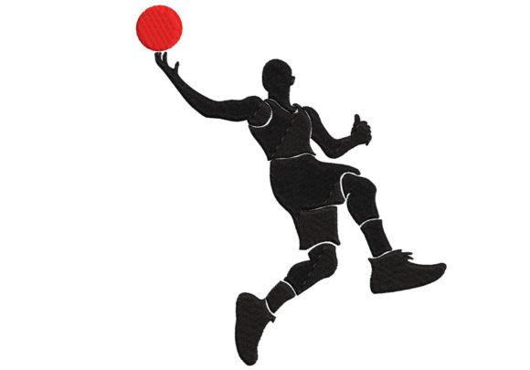 Basketball Man Embroidery
