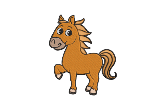 Cute Horse Embroidery Design