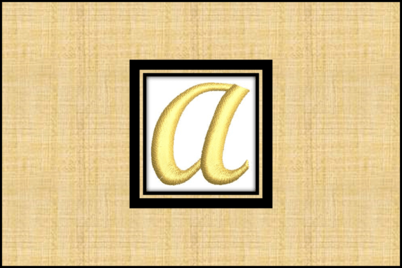 Gold Font-a: Elegant Embroidery for Personalized Gifts