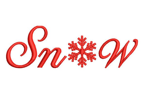 Snow: A Charming Embroidery Design